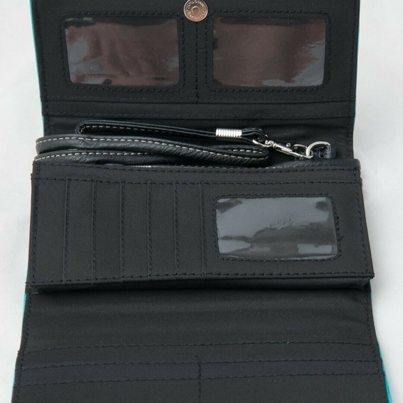 Horse Wallet Western Feather Tassel Crossbody Women Wristlet Clutch Small Purse - Picture 2 of 2